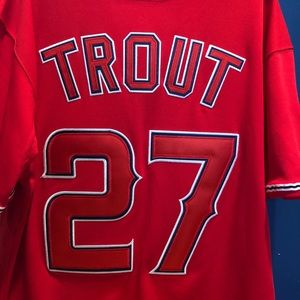 Mike Trout Angels Jersey Size 48